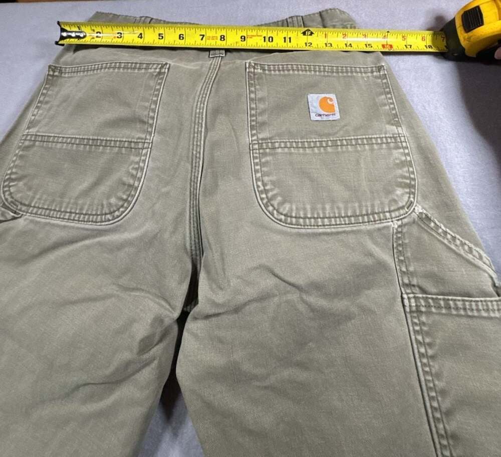 Carhartt Relaxed Fit Carpenter Work Pants - Green - 32x30 - Picture 12 of 14